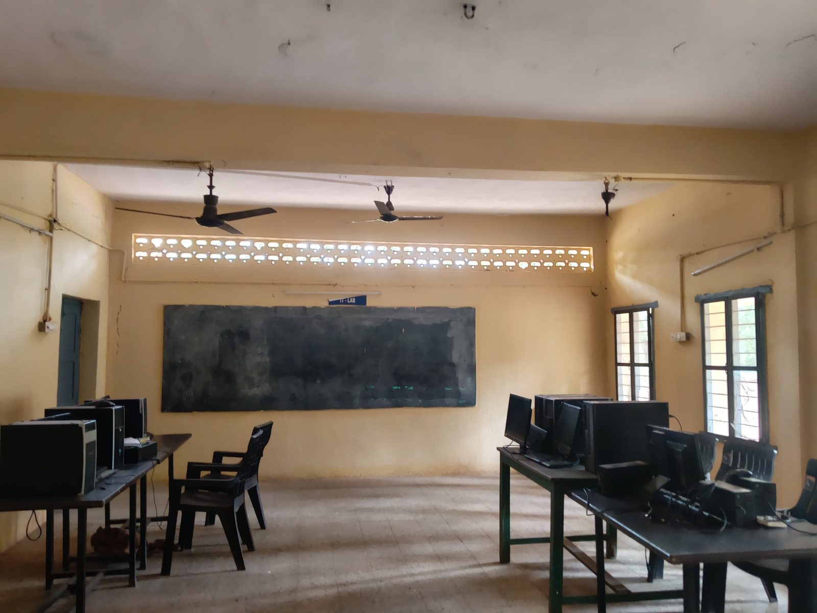 Computer Classroom with Blackboard