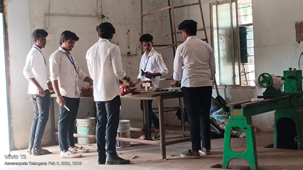 Trainer Guiding Students
